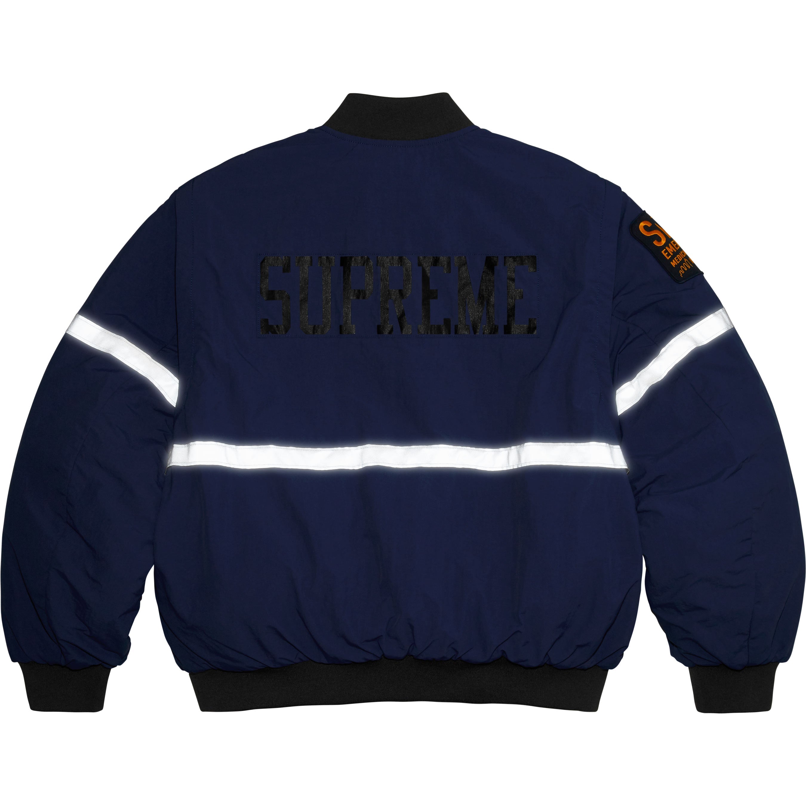 Zip-Off Sleeve Reflective Stripe Jacket view 2